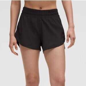 LULULEMON Black Track That High Rise 3" Running Shorts Athletic Women's Size 10